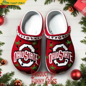 Ohio State Buckeyes Knit Effect Crocs For Fans 1