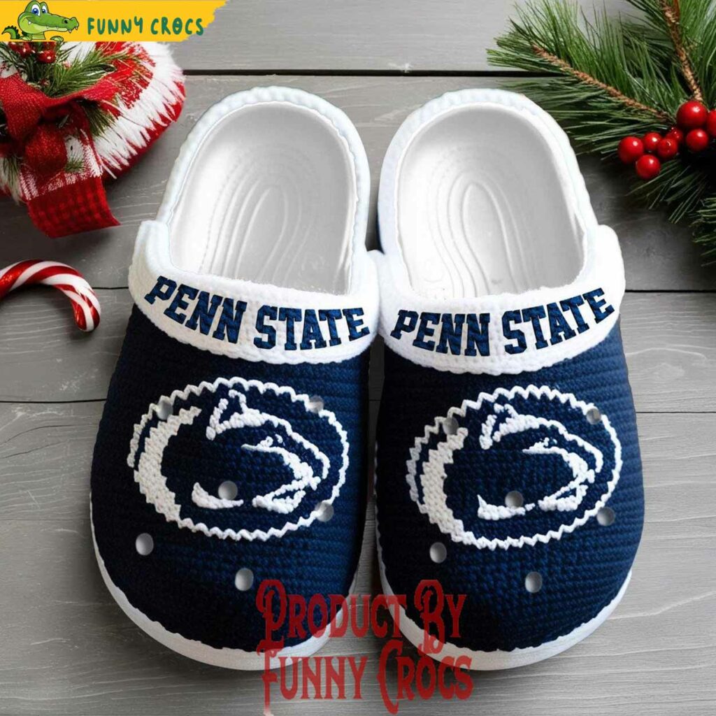 Penn State Lions Logo Knit Effect NCAA Crocs