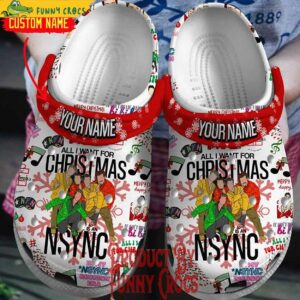 Personalized All I Want For Christmas Is An Nsync Tour Christmas Crocs 1