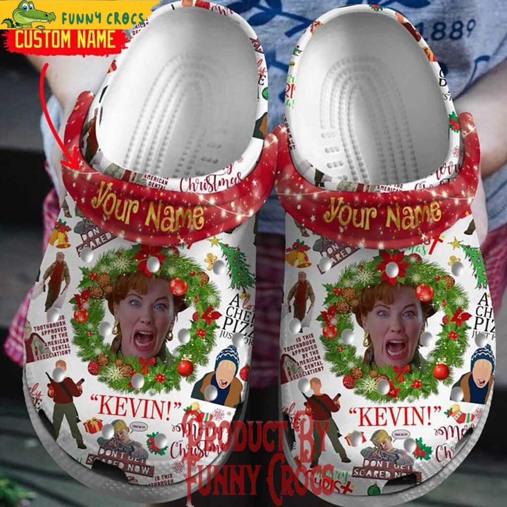 Personalized Home Alone Merry Christmas Kevin Crocs Shoes