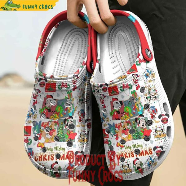 Personalized Merry Christmas Disney Friends Crocs Clogs Footwear