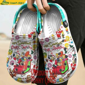 Personalized The Simpsons Family Christmas Crocs 3