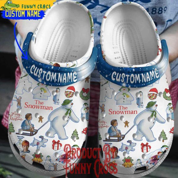 Personalized The Snowman Christmas Crocs Clogs