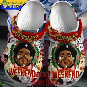 Personalized The Weeknd Christmas Crocs Clog 1