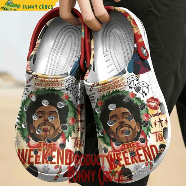 Personalized The Weeknd Christmas Crocs Clog