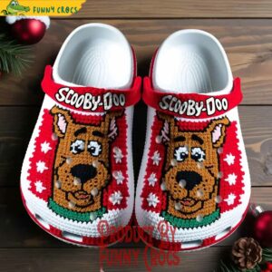 Scooby Doo Knit Effect Christmas Crocs Shoes 2