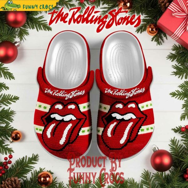 The Rolling Stones Knit Effect Crocs Shoes