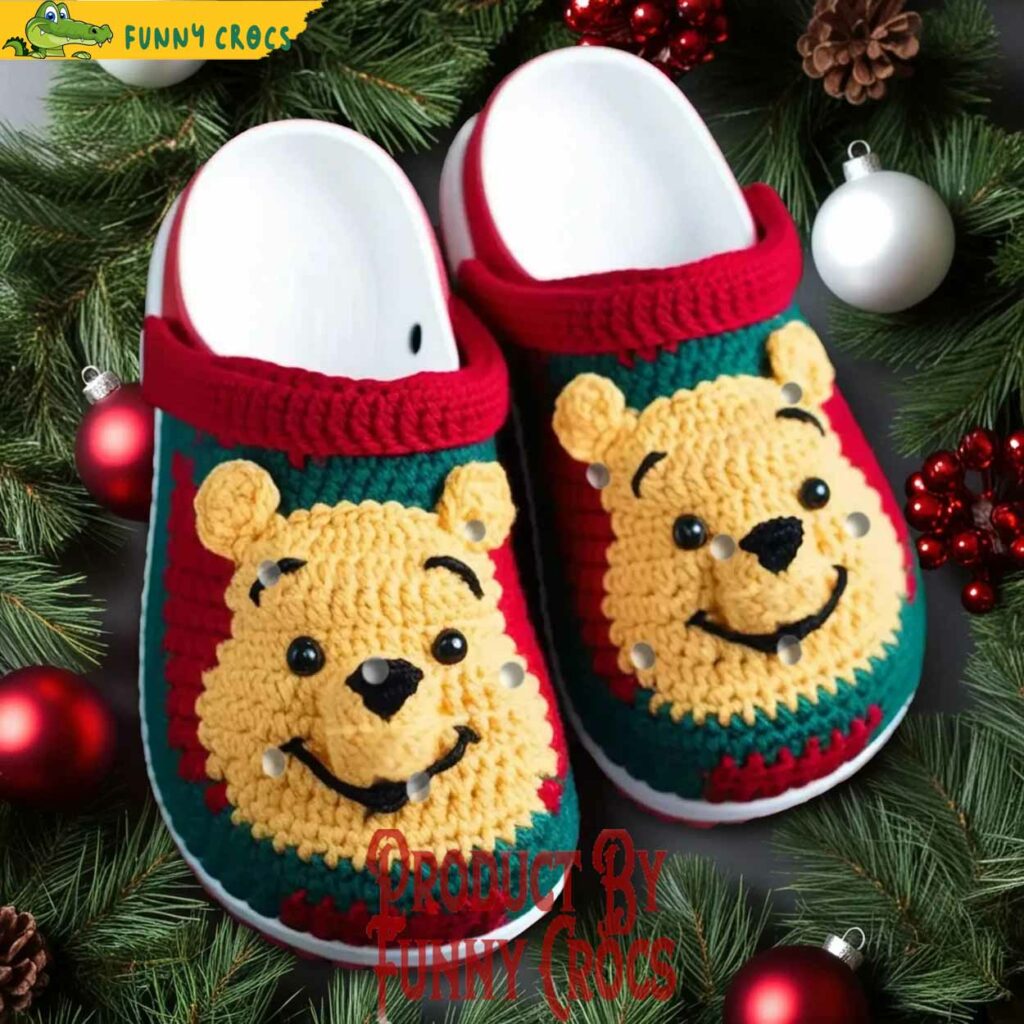 Winnie The Pooh Knit Effect Crocs Shoes