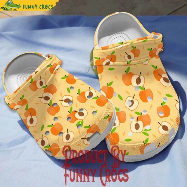 Apricot Fruit Crocs Crocband Clogs Shoes