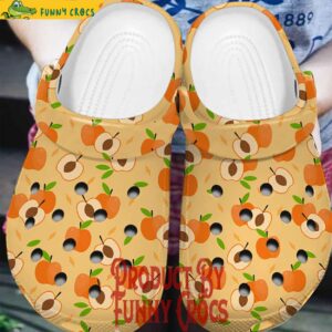 Apricot Fruit Crocs Crocband Clogs Shoes