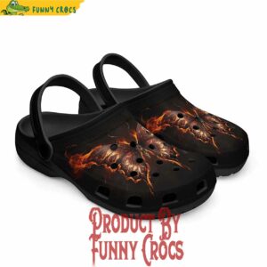 Beautiful Fire Butterfly Crocs Shoes 3