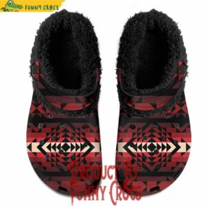 Black Rose Crocs Fleece Lined