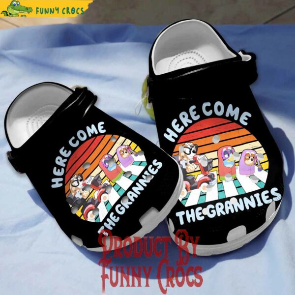 Bluey Here Come The Grannies Crocs Shoes