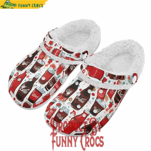 Cola Drink Soda Mens Fur Lined Crocs