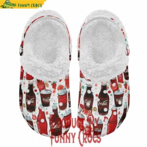 Cola Drink Soda Mens Fur Lined Crocs