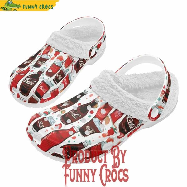 Cola Drink Soda Mens Fur Lined Crocs