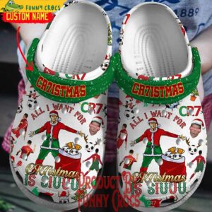 Cristiano Ronaldo Christmas Custom Crocs Shoes