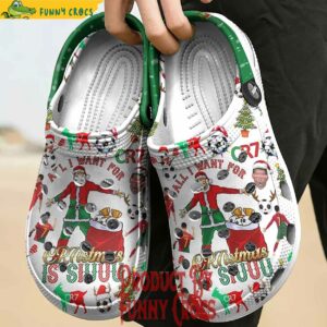 Cristiano Ronaldo Christmas Custom Crocs Shoes