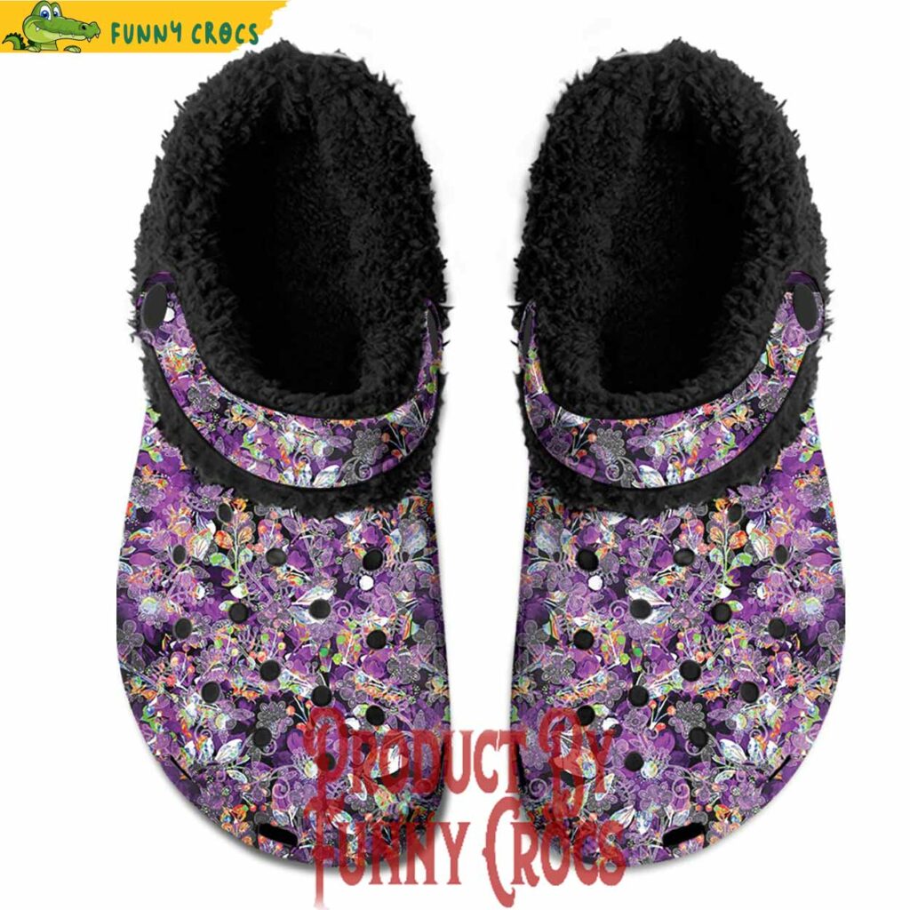 Culture In Nature Maroon Purple Crocs Fleece Lined – Unique Style