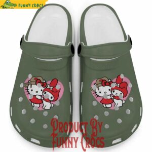 Cute Hello Kitty And My Melody Moss Crocs For Adults And Kid