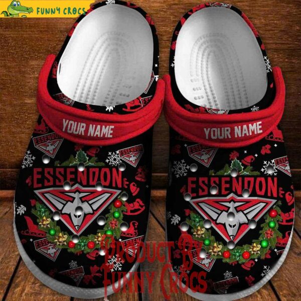 Essendon Bombers Christmas 2024 AFL Crocs Shoes