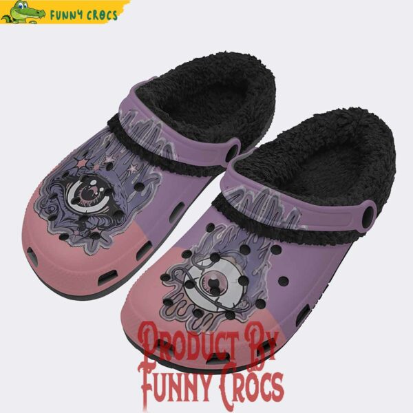 Eye Faux Decal Crocs Fleece Lined Womens​