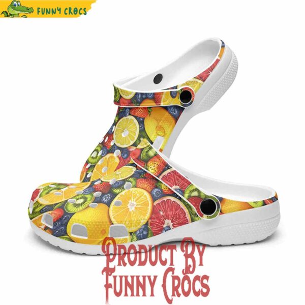 Fresh Colorful Mix Of Citrus Fruits Crocs Shoes