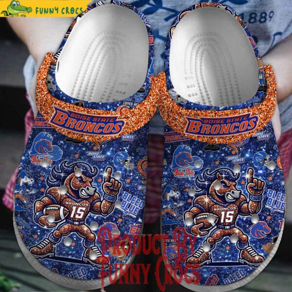 Funny Boise State Broncos Football Crocs