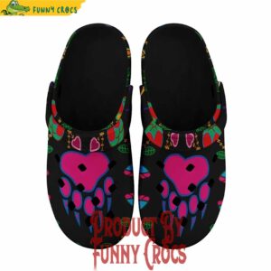 Geometric Floral Fall-Black Muddies Unisex Crocs Shoes