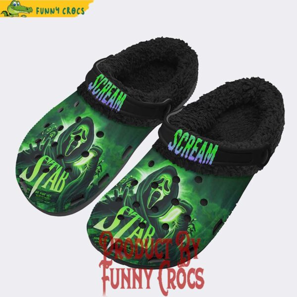 Ghostface Scream Horror Movie Crocs Lined With Fleece​