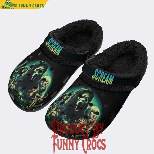 Ghostface Scream Horror Movie Crocs With Fleece Liner​