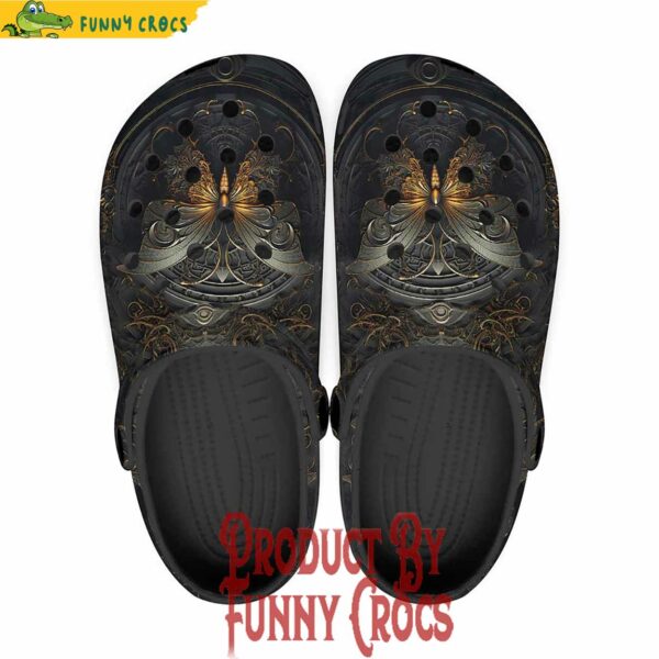 Gothic Butterfly Crocs Slippers