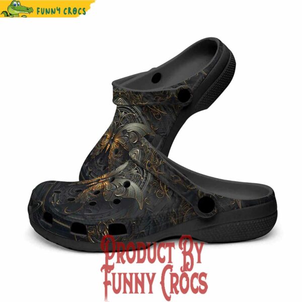 Gothic Butterfly Crocs Slippers