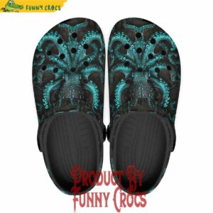 Green Octopus Crocs Shoes For Adults