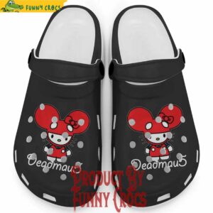 Hello Kitty Deadmau5 Black Crocs For Adults