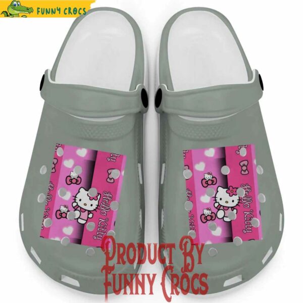 Hello Kitty Pink Stripes Bay Crocs For Adults