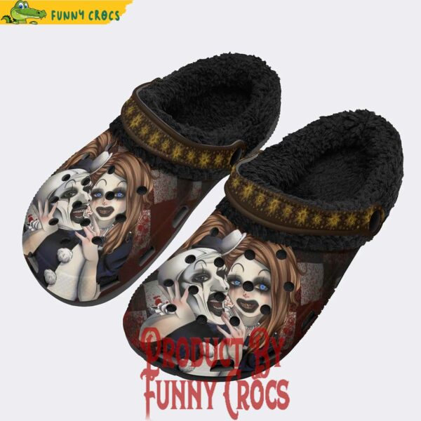 Horror Movie Graphic Ladies Fleece Lined Crocs