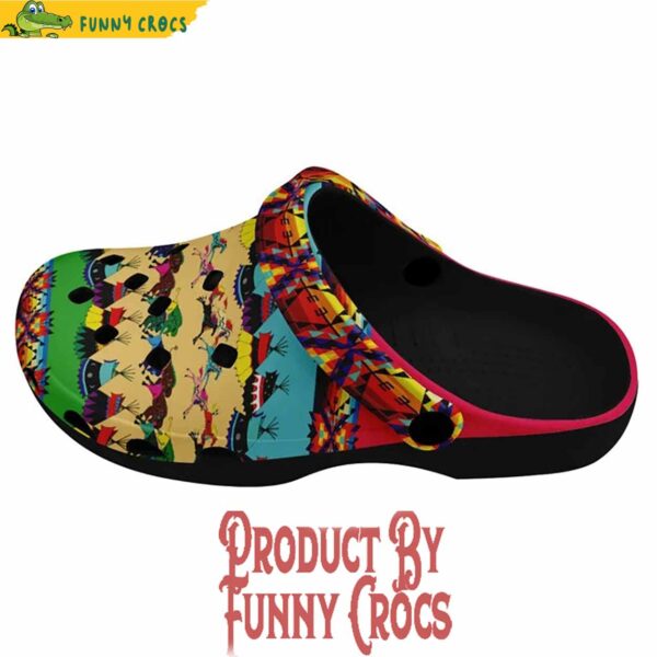 Horses And Buffalo Ledger Pink Muddies Unisex Crocs Shoes