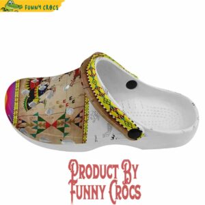 Horses Running White Clay Muddies Unisex Crocs Shoes