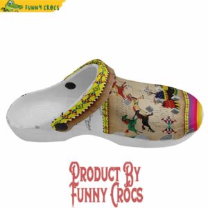 Horses Running White Clay Muddies Unisex Crocs Shoes 3