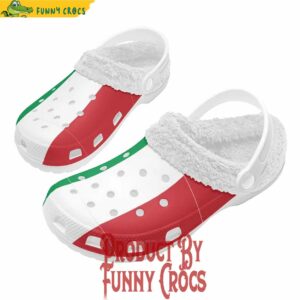 Italy Flag Fur Lined Crocs 3