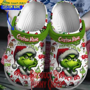 Just Waiting For Grinchmas Christmas Personalized Crocs Shoes