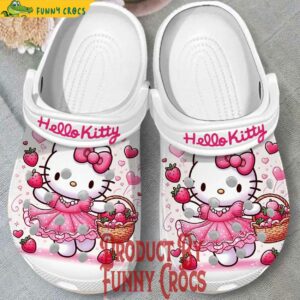 Hello Kitty Loves Strawberry Crocs For Adults And Kids