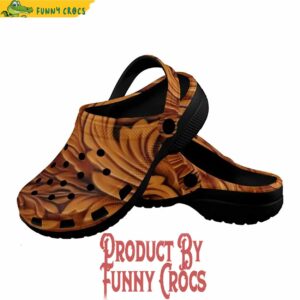 Leather Print Unisex Crocs Shoes