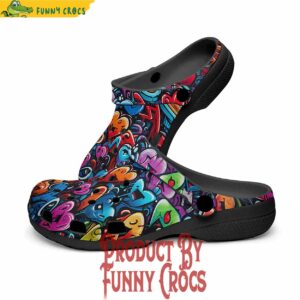 Love Hearts Graffiti Crocs Shoes