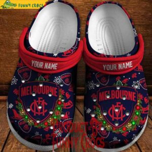 Melbourne Demons Football Christmas 2024 AFL Crocs Shoes