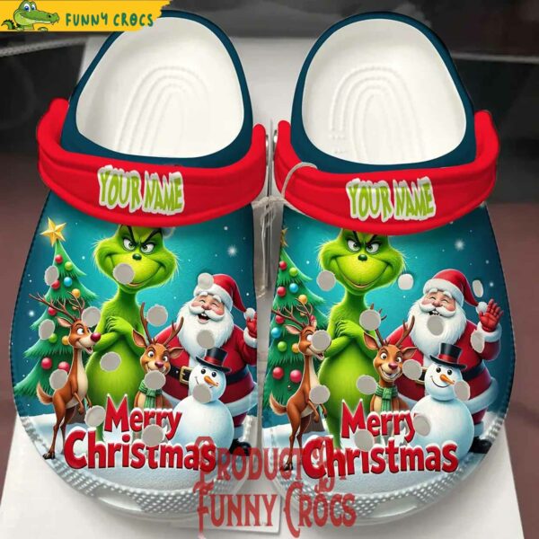 Merry Christmas Grinch Clog Crocs Shoes