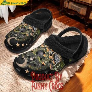 Moon Star Mushroom Woodland Fur Lined Crocs On Sale