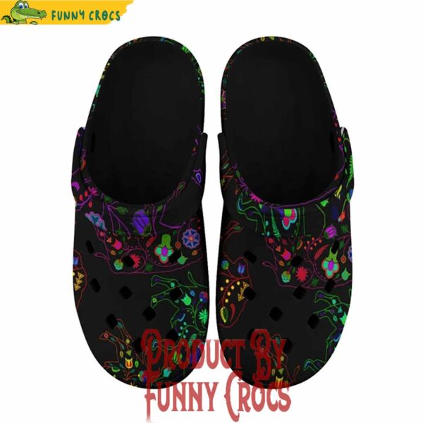 Neon Floral Buffalo Muddies Unisex Crocs Shoes