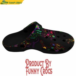 Neon Floral Buffalo Muddies Unisex Crocs Shoes 3